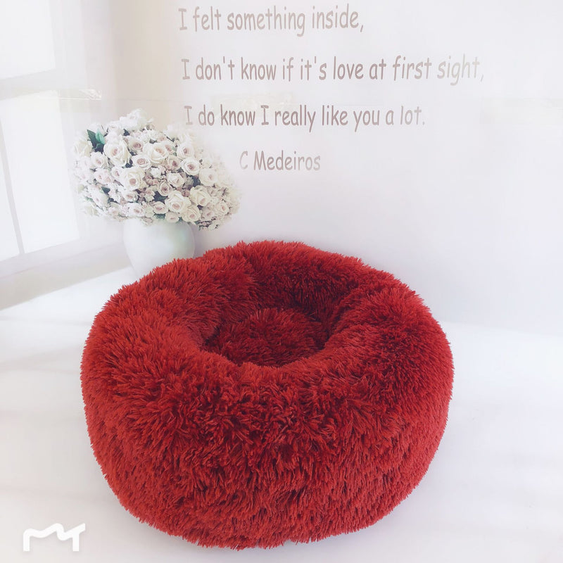 Round Plush Cat Nest