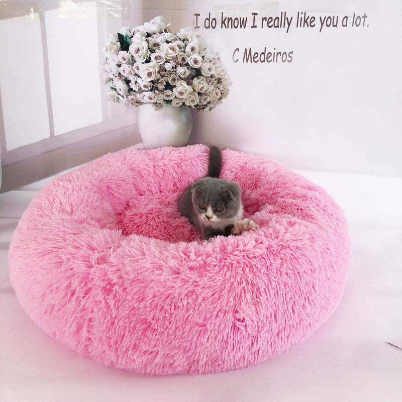 Round Plush Cat Nest